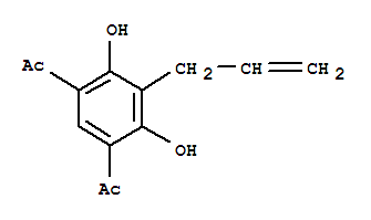 1-(5-Acetyl-3-allyl-2,4-dihydroxyphenyl)ethan-1-one Structure,75631-42-4Structure