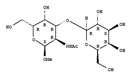 Methyl 2-Acetamido-2-Deoxy-3-O-(beta-D-Galactopyranosyl)-alpha-D-Galactopyranoside Structure,75669-79-3Structure