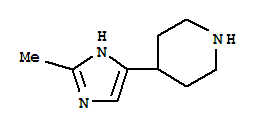 Piperidine, 4-(2-methyl-1h-imidazol-4-yl)-(9ci) Structure,757159-24-3Structure