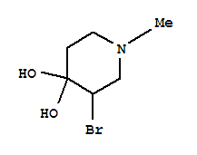 4,4-Piperidinediol, 3-bromo-1-methyl-(9ci) Structure,757161-01-6Structure