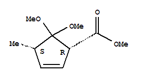 2-Cyclopentene-1-carboxylicacid,5,5-dimethoxy-4-methyl-,methylester,(1r,4s)-rel-(9ci) Structure,757231-60-0Structure