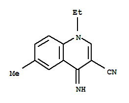 3-Quinolinecarbonitrile,1-ethyl-1,4-dihydro-4-imino-6-methyl-(9ci) Structure,758652-38-9Structure