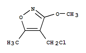 Isoxazole, 4-(chloromethyl)-3-methoxy-5-methyl-(9ci) Structure,75989-22-9Structure