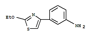 Benzenamine, 3-(2-ethoxy-4-thiazolyl)-(9ci) Structure,760114-15-6Structure