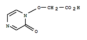 Acetic acid, [(2-oxo-1(2h)-pyrazinyl)oxy]-(9ci) Structure,761347-92-6Structure