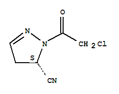 1H-pyrazole-5-carbonitrile, 1-(chloroacetyl)-4,5-dihydro-, (5s)-(9ci) Structure,761414-86-2Structure