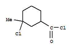 Cyclohexanecarbonyl chloride, 3-chloro-3-methyl-(9ci) Structure,76170-67-7Structure