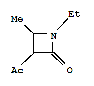 2-Azetidinone, 3-acetyl-1-ethyl-4-methyl-(9ci) Structure,76269-84-6Structure