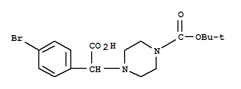 2-(4-Boc-piperazinyl)-2-(4-bromo-phenyl)acetic acid Structure,763109-75-7Structure