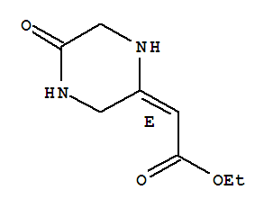 Acetic acid, (5-oxopiperazinylidene)-, ethyl ester, (2e)-(9ci) Structure,764698-14-8Structure