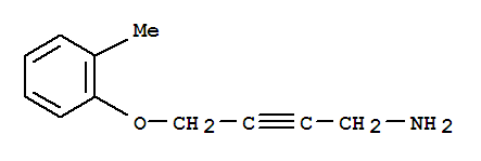 2-Butyn-1-amine,4-(2-methylphenoxy)-(9ci) Structure,764709-90-2Structure