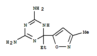 1,3,5-Triazine-2,4-diamine,6-ethyl-1,6-dihydro-6-(3-methyl-5-isoxazolyl)-(9ci) Structure,765219-61-2Structure