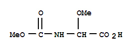 Acetic acid, methoxy[(methoxycarbonyl)amino]-(9ci) Structure,765243-26-3Structure