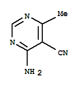 6-Methyl-5-cyano-4-aminopyrimidine Structure,76574-44-2Structure