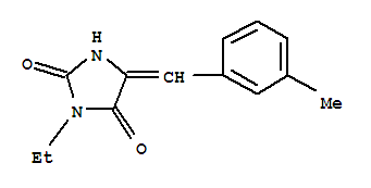 2,4-Imidazolidinedione,3-ethyl-5-[(3-methylphenyl)methylene]-(9ci) Structure,767293-86-7Structure