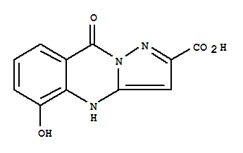 Pyrazolo[5,1-b]quinazoline-2-carboxylic acid, 4,9-dihydro-5-hydroxy-9-oxo- Structure,76745-59-0Structure