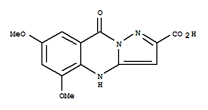 Pyrazolo[5,1-b]quinazoline-2-carboxylic acid, 4,9-dihydro-5,7-dimethoxy-9-oxo- Structure,76745-64-7Structure