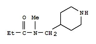 Propanamide, n-methyl-n-(4-piperidinylmethyl)- Structure,767603-90-7Structure