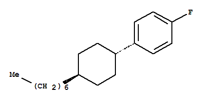 Trans-1-fluoro-4-(4-heptyl-cyclohexyl)-benzene Structure,76802-59-0Structure