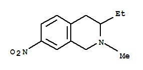 Isoquinoline, 3-ethyl-1,2,3,4-tetrahydro-2-methyl-7-nitro-(9ci) Structure,768340-96-1Structure