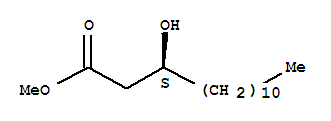 S-(3)-hydroxymyristic acid, methyl ester Structure,76835-67-1Structure