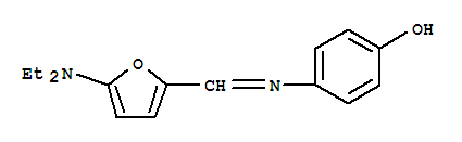 Phenol, 4-[[[5-(diethylamino)-2-furanyl]methylene]amino]- Structure,769057-61-6Structure