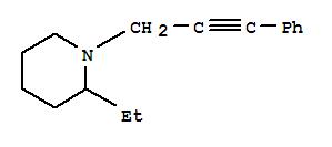 Piperidine, 2-ethyl-1-(3-phenyl-2-propynyl)-(9ci) Structure,769116-64-5Structure