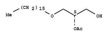 1-O-hexadecyl-2-o-acetyl-sn-glycerol Structure,77133-35-8Structure