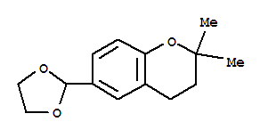 2H-1-benzopyran,6-(1,3-dioxolan-2-yl)-3,4-dihydro-2,2-dimethyl-(9ci) Structure,773102-09-3Structure