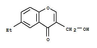 4H-1-benzopyran-4-one,6-ethyl-3-(hydroxymethyl)-(9ci) Structure,773868-98-7Structure