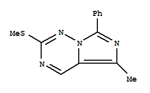 5-Methyl-2-(methylthio)-7-phenylimidazo[5,1-f][1,2,4]triazine Structure,774462-47-4Structure