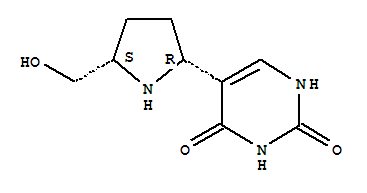 2,4(1H,3h)-pyrimidinedione, 5-[(2r,5s)-5-(hydroxymethyl)-2-pyrrolidinyl]-(9ci) Structure,775270-48-9Structure