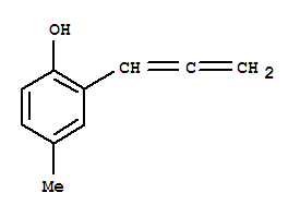 Phenol, 4-methyl-2-(1,2-propadienyl)-(9ci) Structure,775285-22-8Structure