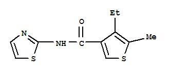 3-Thiophenecarboxamide,4-ethyl-5-methyl-n-2-thiazolyl-(9ci) Structure,775299-49-5Structure