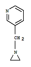 Pyridine, 3-(1-aziridinylmethyl)-(9ci) Structure,77615-91-9Structure