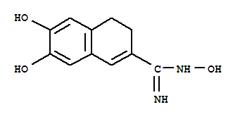 2-Naphthalenecarboximidamide,n,6,7-trihydroxy-3,4-dihydro- Structure,776254-83-2Structure