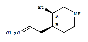 Piperidine, 4-(3,3-dichloro-2-propenyl)-3-ethyl-, cis-(9ci) Structure,777004-54-3Structure