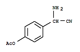 Benzeneacetonitrile, 4-(acetyloxy)-alpha-amino-(9ci) Structure,777049-67-9Structure