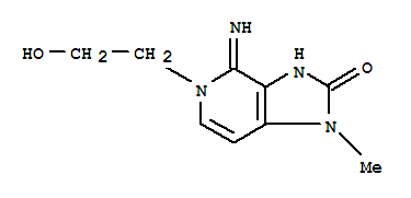 2H-imidazo[4,5-c]pyridin-2-one,1,3,4,5-tetrahydro-5-(2-hydroxyethyl)-4-imino-1-methyl-(9ci) Structure,777813-86-2Structure