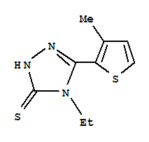 3H-1,2,4-triazole-3-thione,4-ethyl-2,4-dihydro-5-(3-methyl-2-thienyl)-(9ci) Structure,777875-20-4Structure