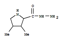 Proline, 3,4-dimethyl-, hydrazide Structure,77859-26-8Structure