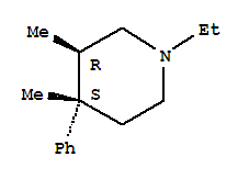 Piperidine, 1-ethyl-3,4-dimethyl-4-phenyl-, trans-(9ci) Structure,779272-48-9Structure