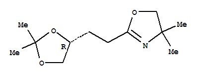 Oxazole, 2-[2-[(4r)-2,2-dimethyl-1,3-dioxolan-4-yl]ethyl]-4,5-dihydro-4,4-dimethyl-(9ci) Structure,779352-55-5Structure