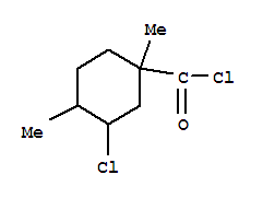 Cyclohexanecarbonyl chloride, 3-chloro-1,4-dimethyl-(9ci) Structure,77979-32-9Structure