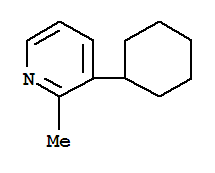 Pyridine, 3-cyclohexyl-2-methyl-(9ci) Structure,780801-38-9Structure