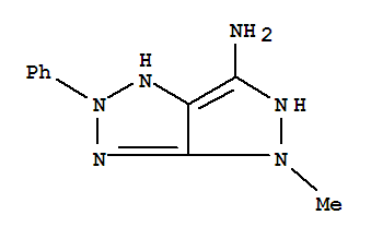 Pyrazolo[3,4-d]-1,2,3-triazol-6-amine, 1,2,4,5-tetrahydro-4-methyl-2-phenyl-(9ci) Structure,780814-77-9Structure