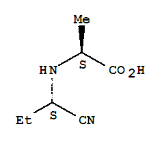 L-alanine, n-(1-cyanopropyl)-, (s)-(9ci) Structure,781578-76-5Structure