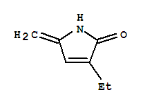 2H-pyrrol-2-one,3-ethyl-1,5-dihydro-5-methylene-(9ci) Structure,78210-71-6Structure