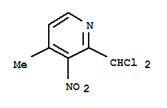 Pyridine, 2-(dichloromethyl)-4-methyl-3-nitro-(9ci) Structure,784173-86-0Structure