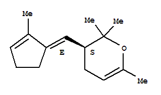 2H-pyran,3,4-dihydro-2,2,6-trimethyl-3-[(e)-(2-methyl-2-cyclopenten-1-ylidene)methyl]-,(3s)-(9ci) Structure,784201-52-1Structure